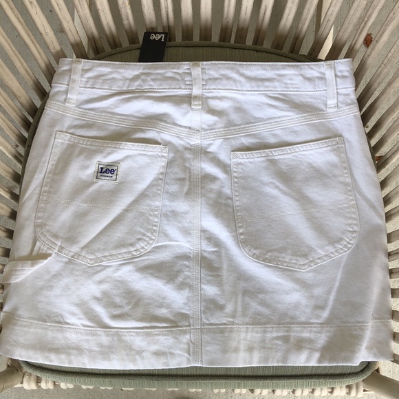 NWT! - LEE Heritage Denim High-Rise Mini Skirt w/Stretch - Picture 2 of 10